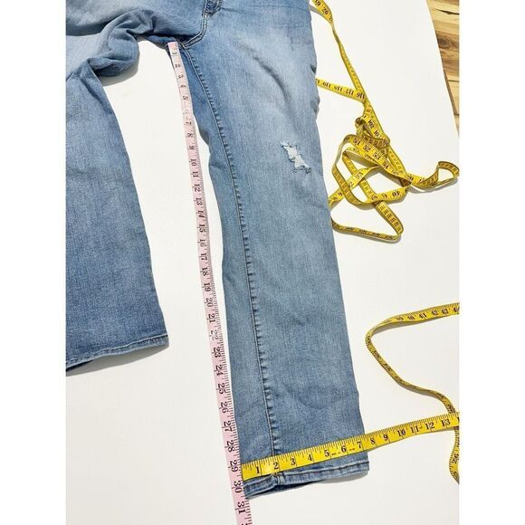 Kut from the Kloth Womens Hi Rise Boyfriend Jeans Blue Denim Light Wash Size 14 - Picture 5 of 12